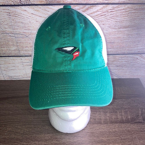 Mens Platinum Series Green & White Adjustable Cap with Indian Logo - Picture 1 of 10